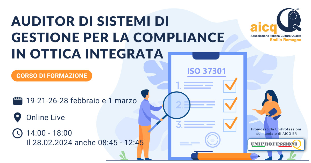 Corso per Auditor ISO 37301