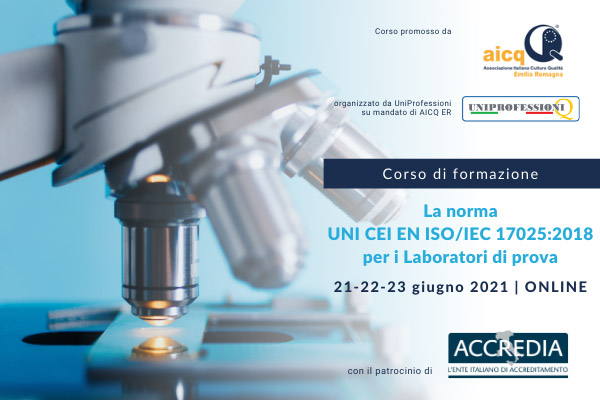 Corso online ISO 17025 Laboratori di prova