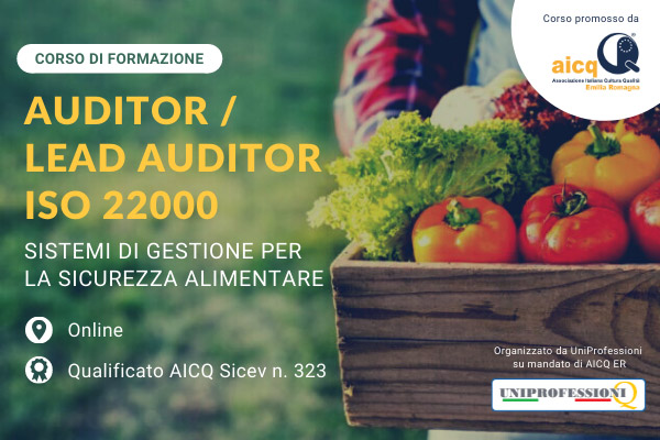 Corso online ISO 22000 Lead Auditor
