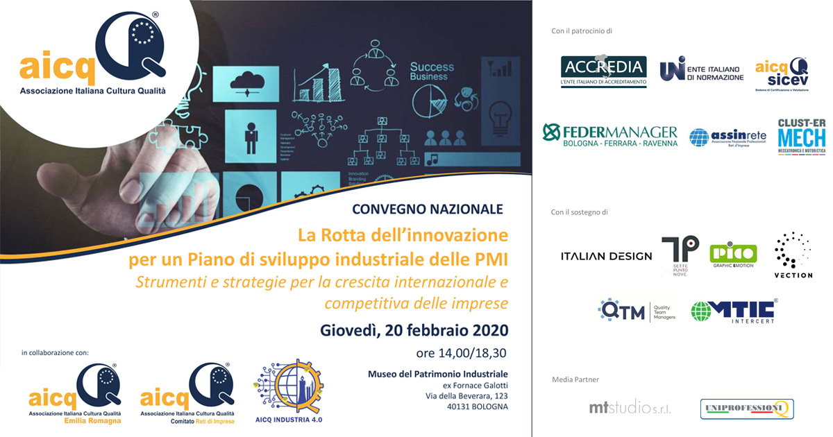 Cover del Convegno Rotta dell'Innovazione a Bologna