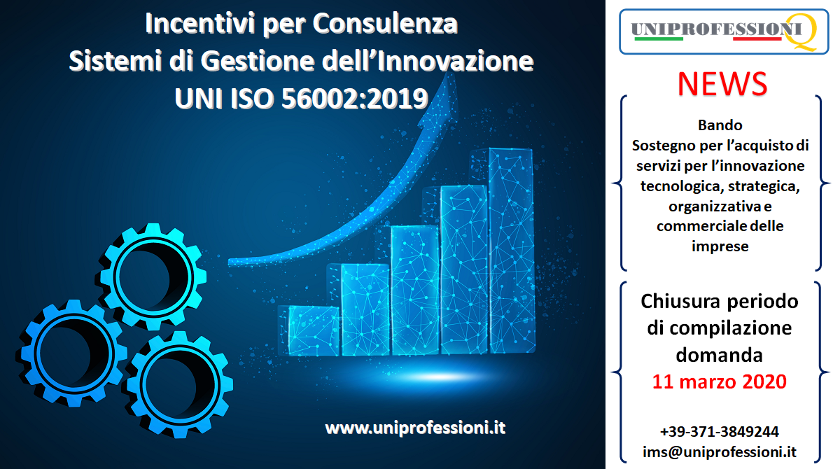 Incentivi per Consulenza Sistemi Gestione Innovazione - ISO 56002